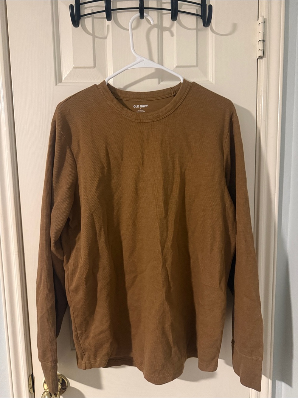 Old Navy Men's Long-Sleeve Crewneck Shirt - Brown